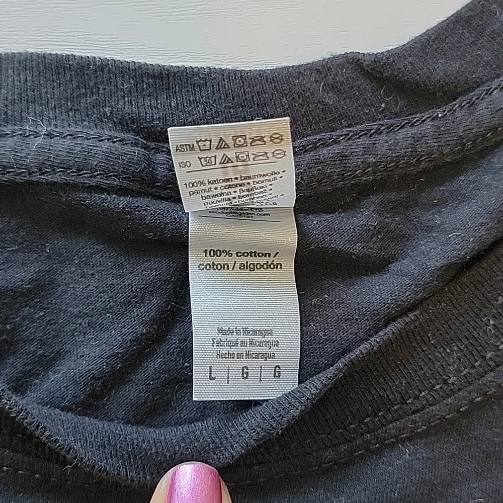 Unisex Black I Can't Breathe Short Sleeve T-Shirt Sz L - Picture 8 of 8